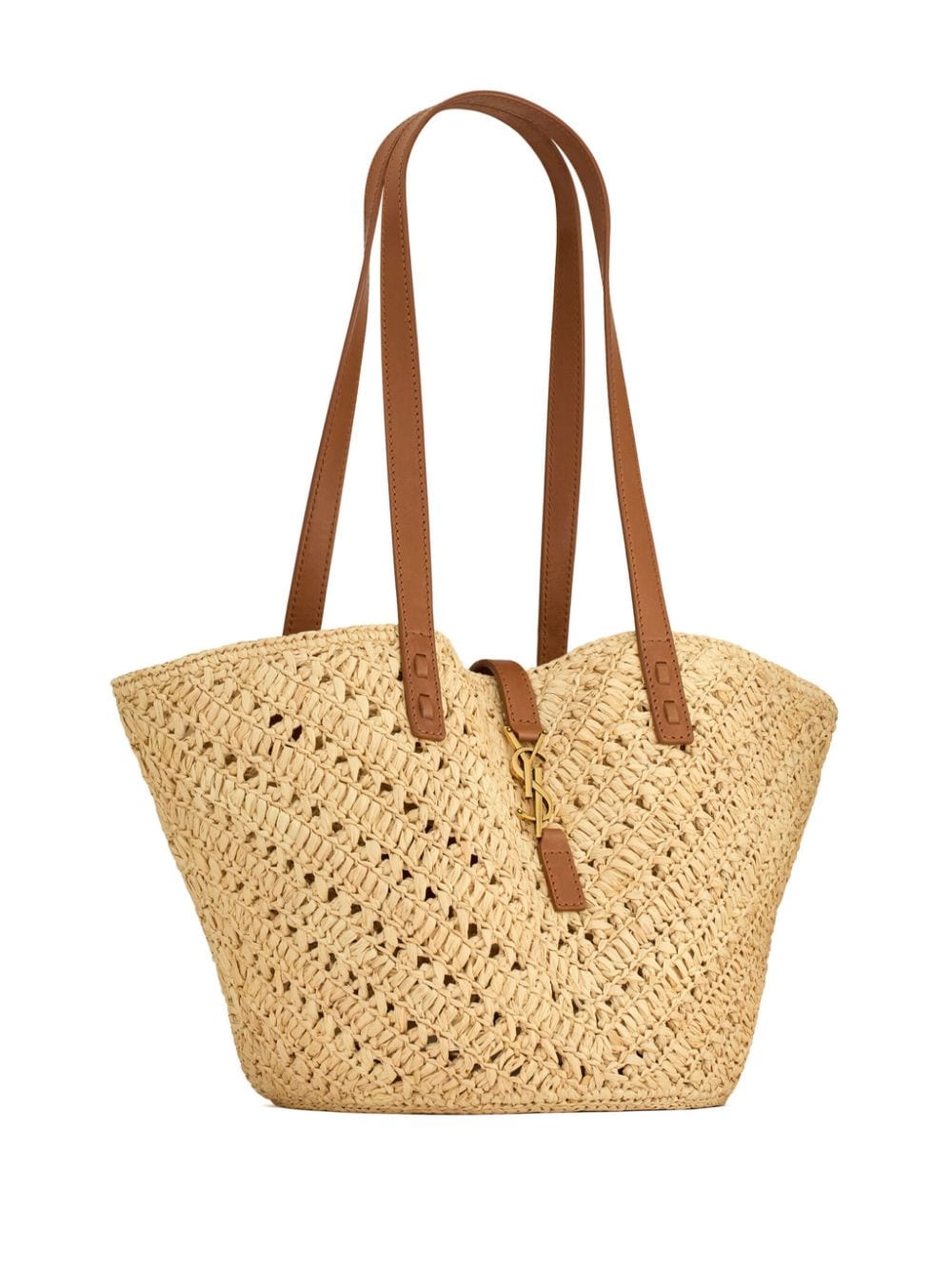 Saint Laurent medium Panier raffia tote bag