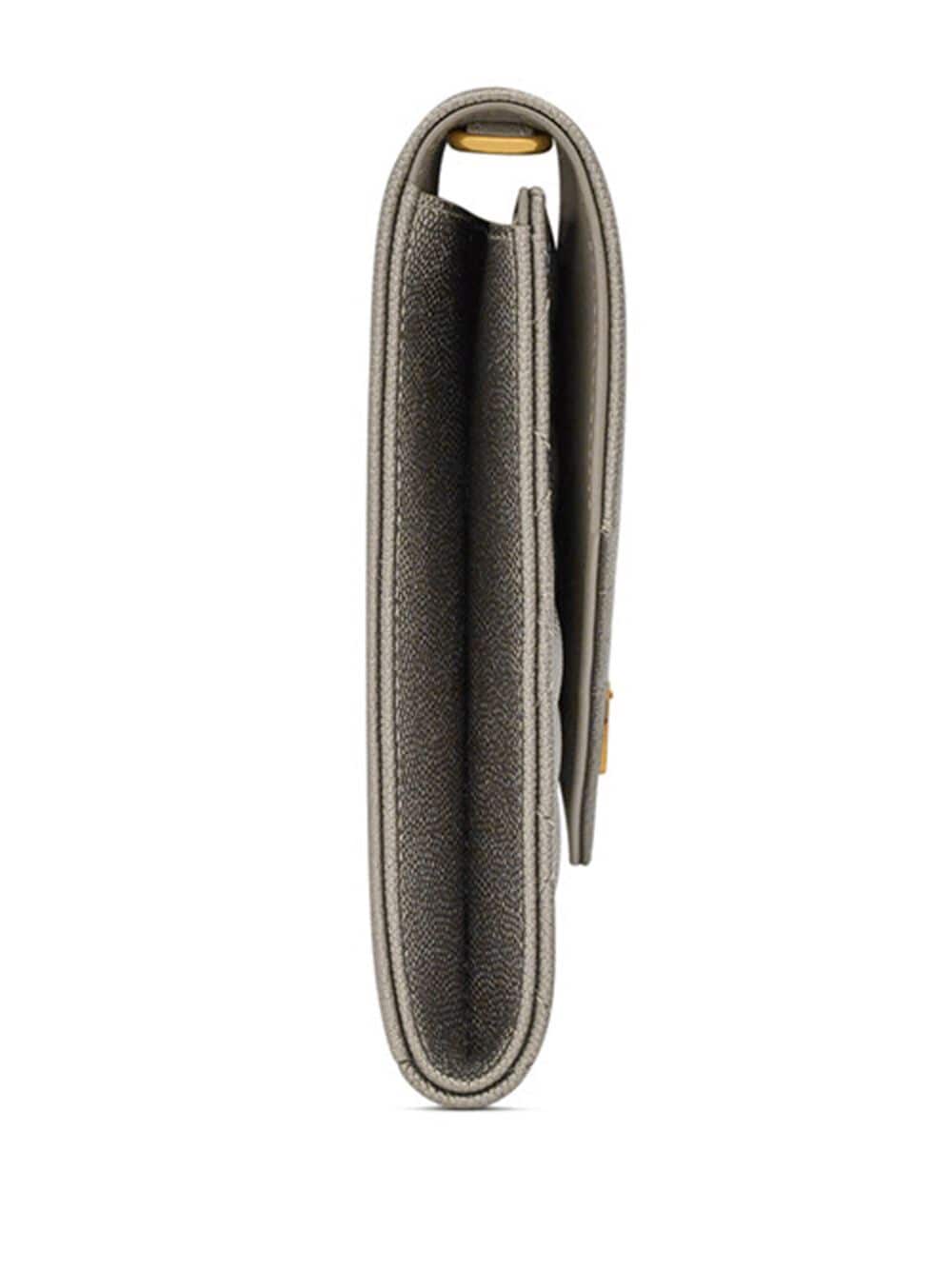 Saint Laurent Envelope quilted leather clutch bag