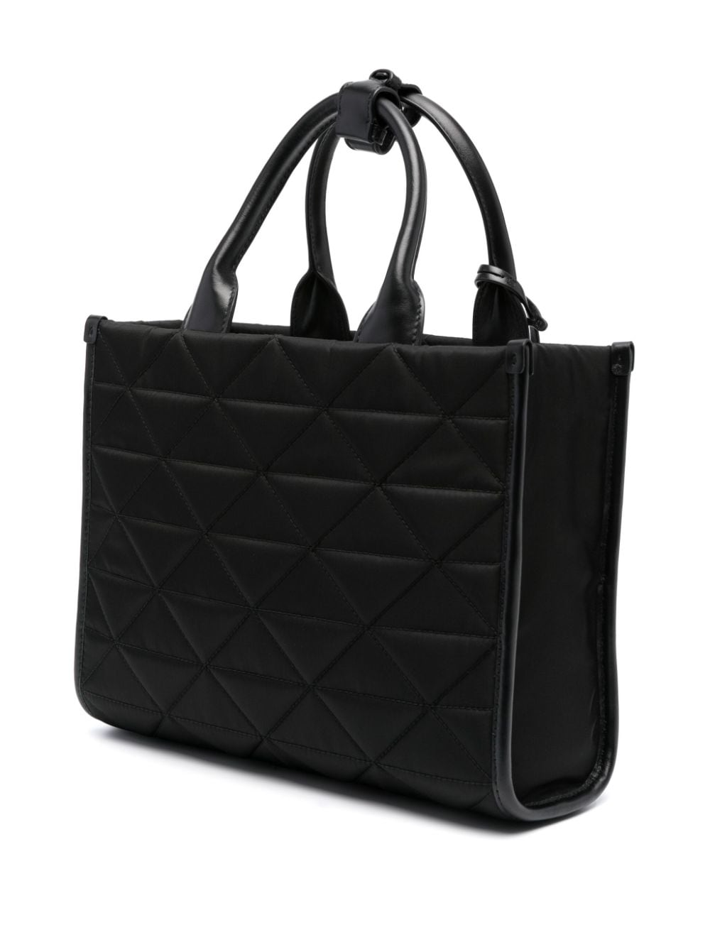 Pra*a symbole quilted tote bag