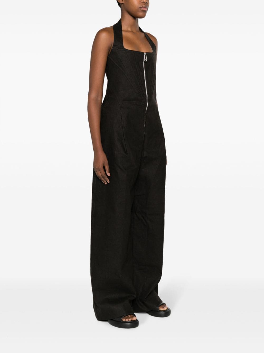 Bo*te*ga ve*ne*ta   halterneck linen jumpsuit