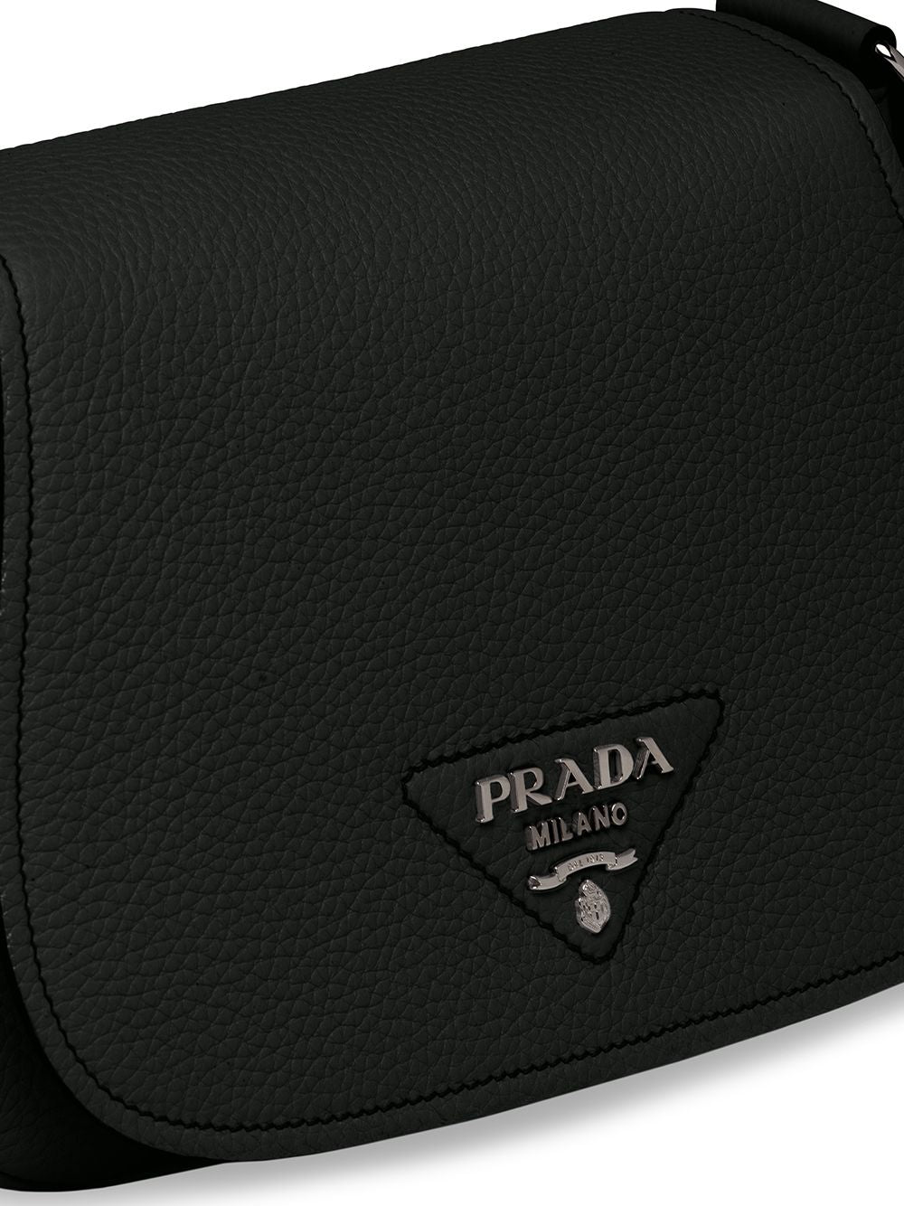 Pra*a leather shoulder bag