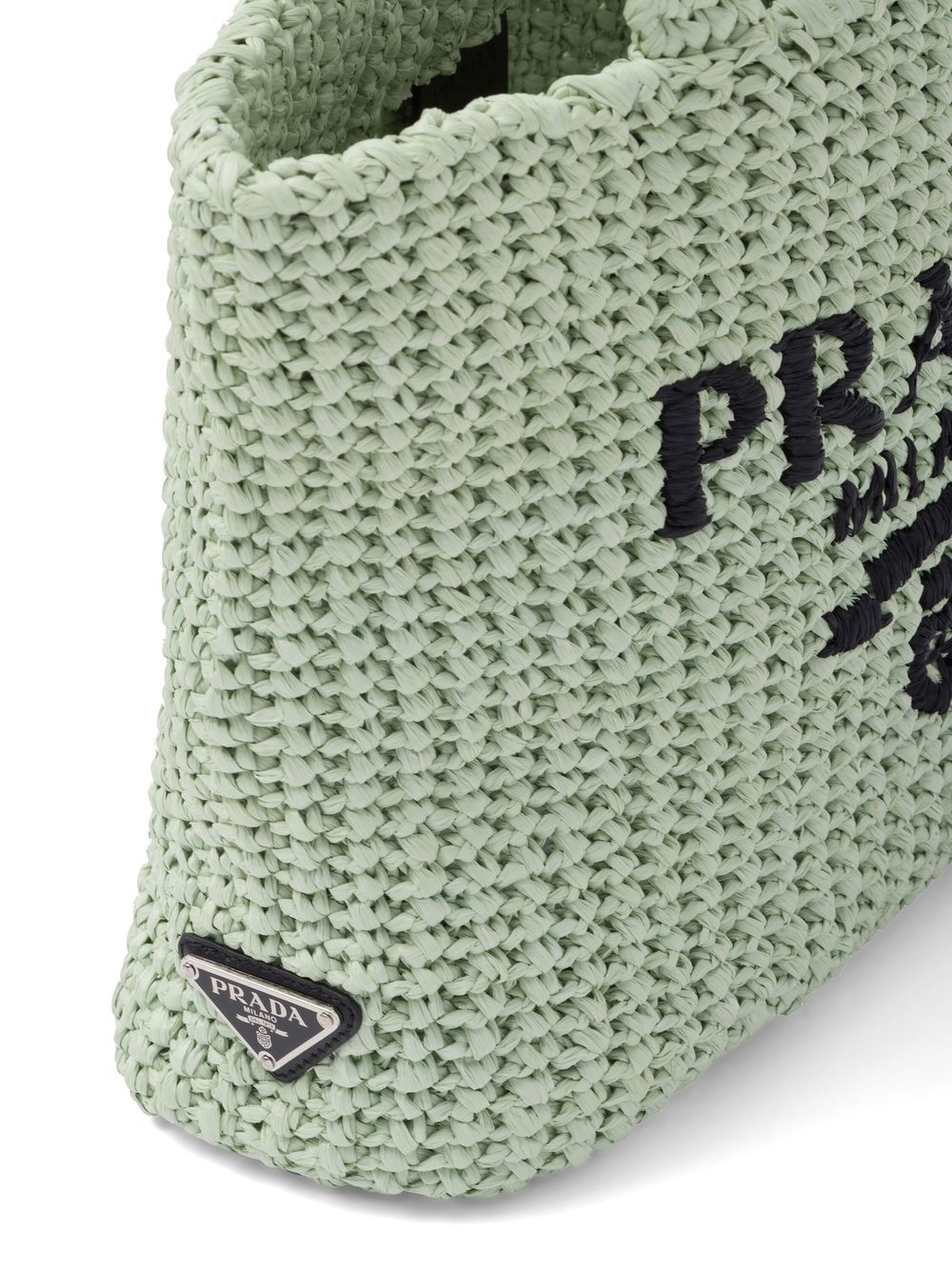 Pra*a small raffia tote bag