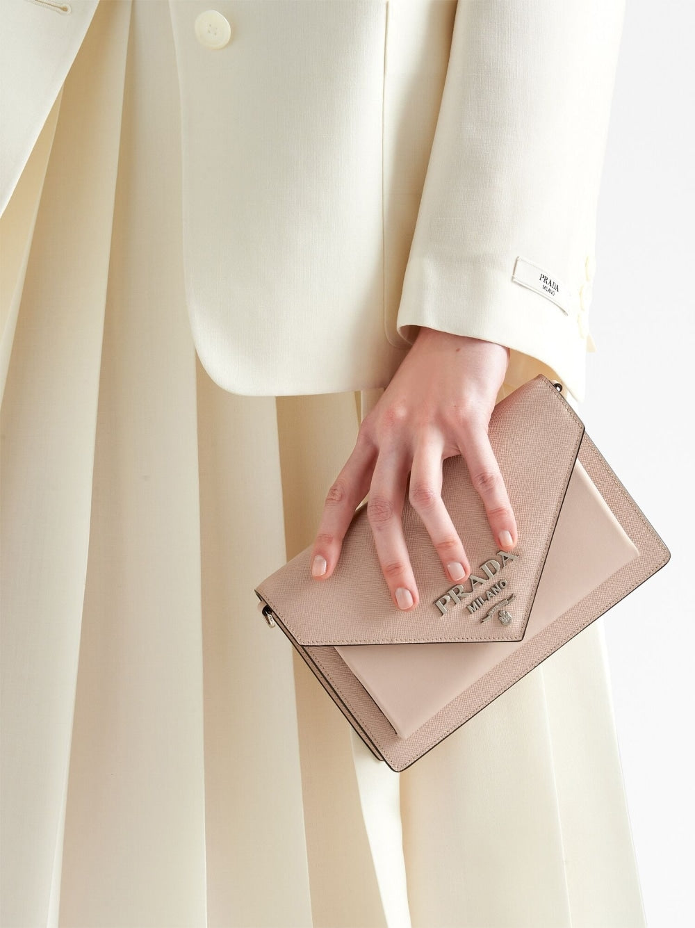 Pra*a logo-plaque mini shoulder bag