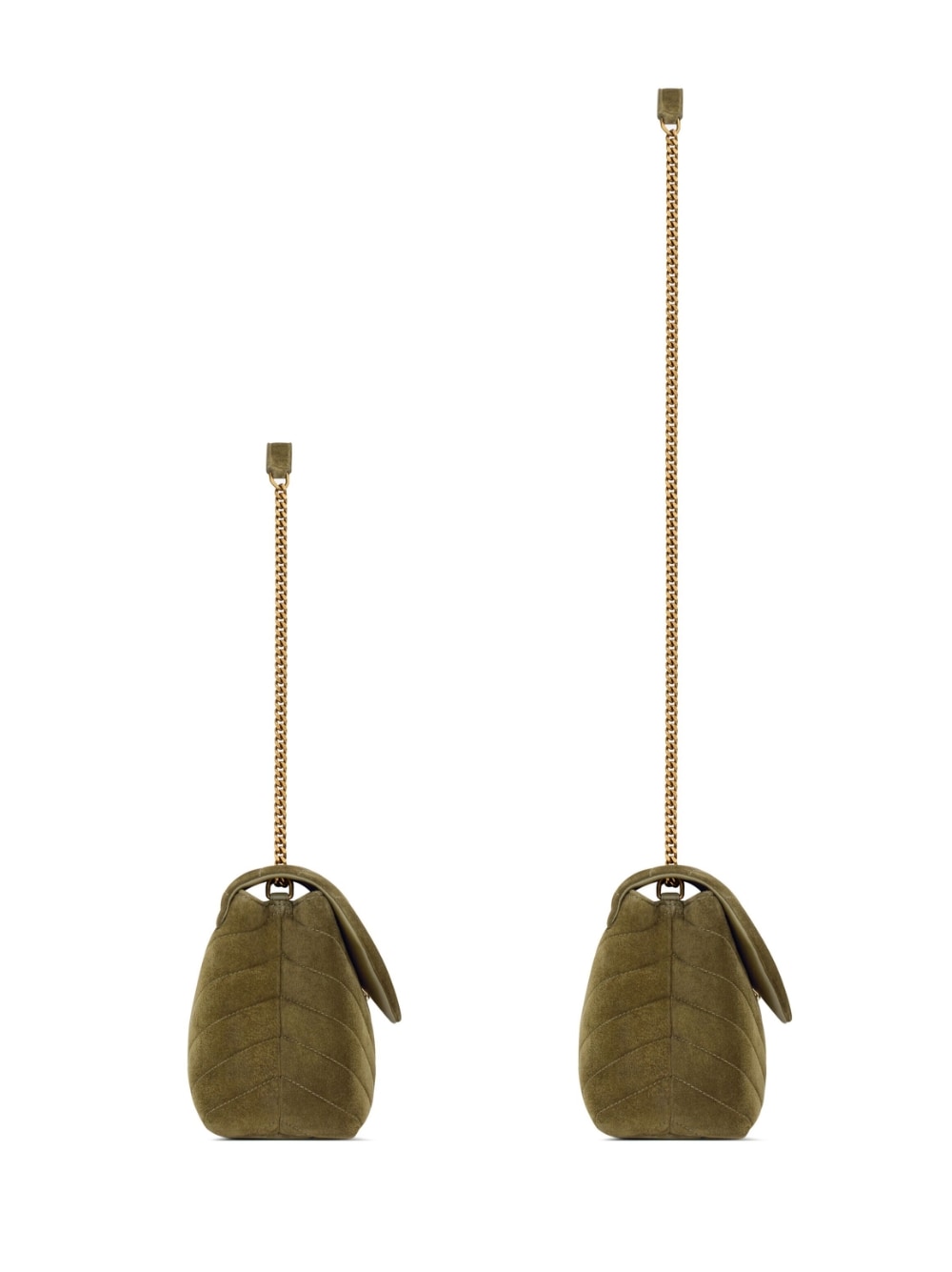 Saint Laurent small Loulou quilted suede shoulder bag