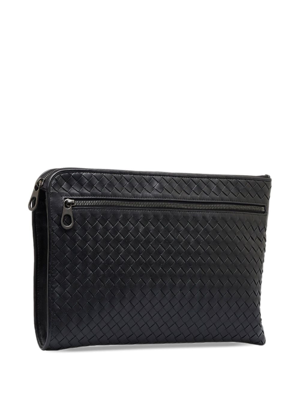 Bo*te*ga ve*ne*ta   intrecciato zipped clutch