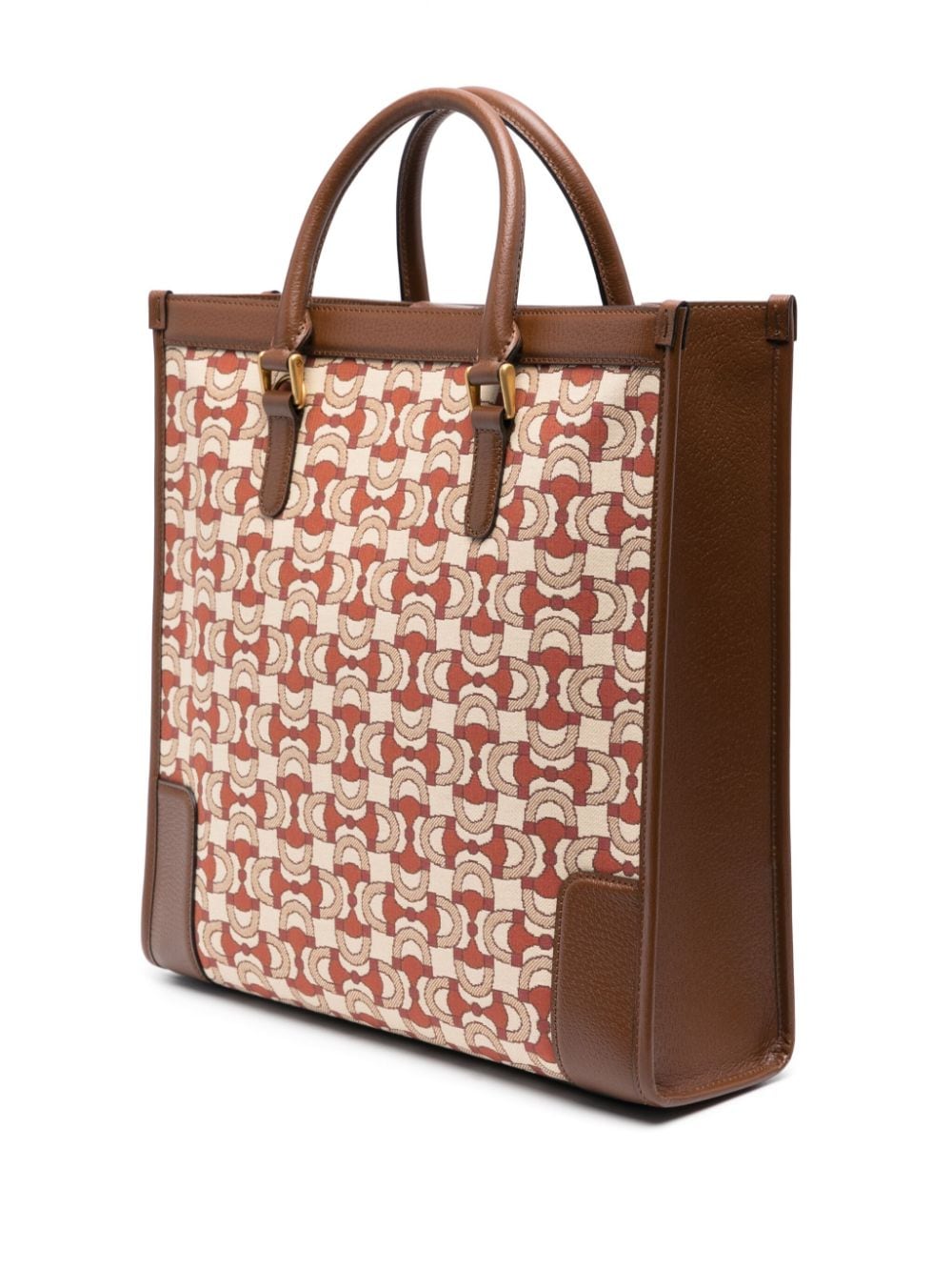 G*u*i interlocking g horsebit jacquard tote bag