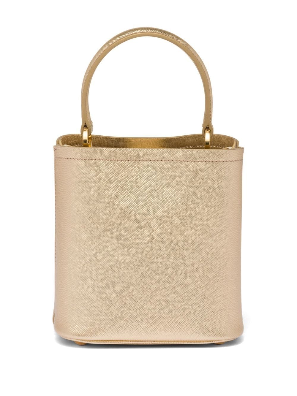 Pra*a mini panier saffiano leather tote bag