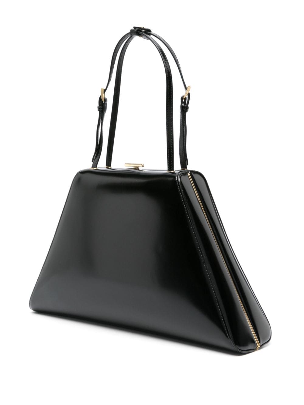 Pra*a patent-leather tote bag