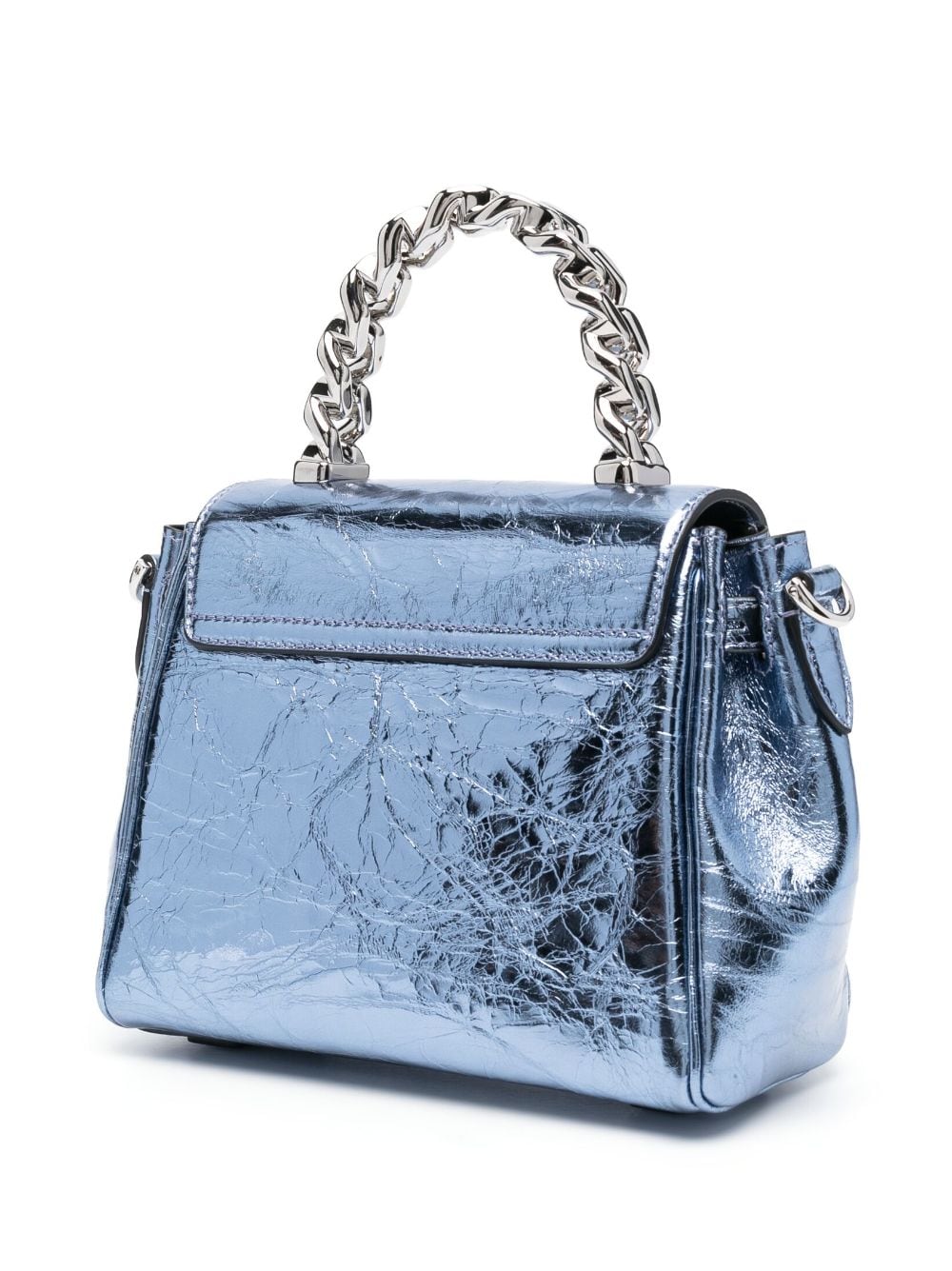Versace small La Medusa Metallic leather tote bag