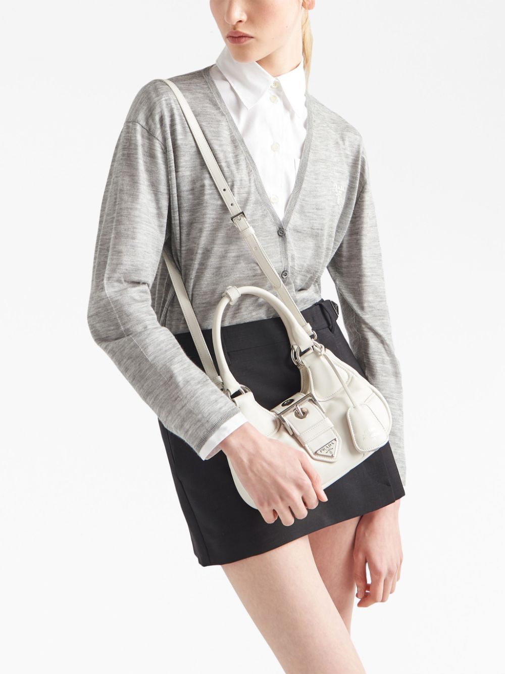 Pra*a moon padded nappa-leather mini bag