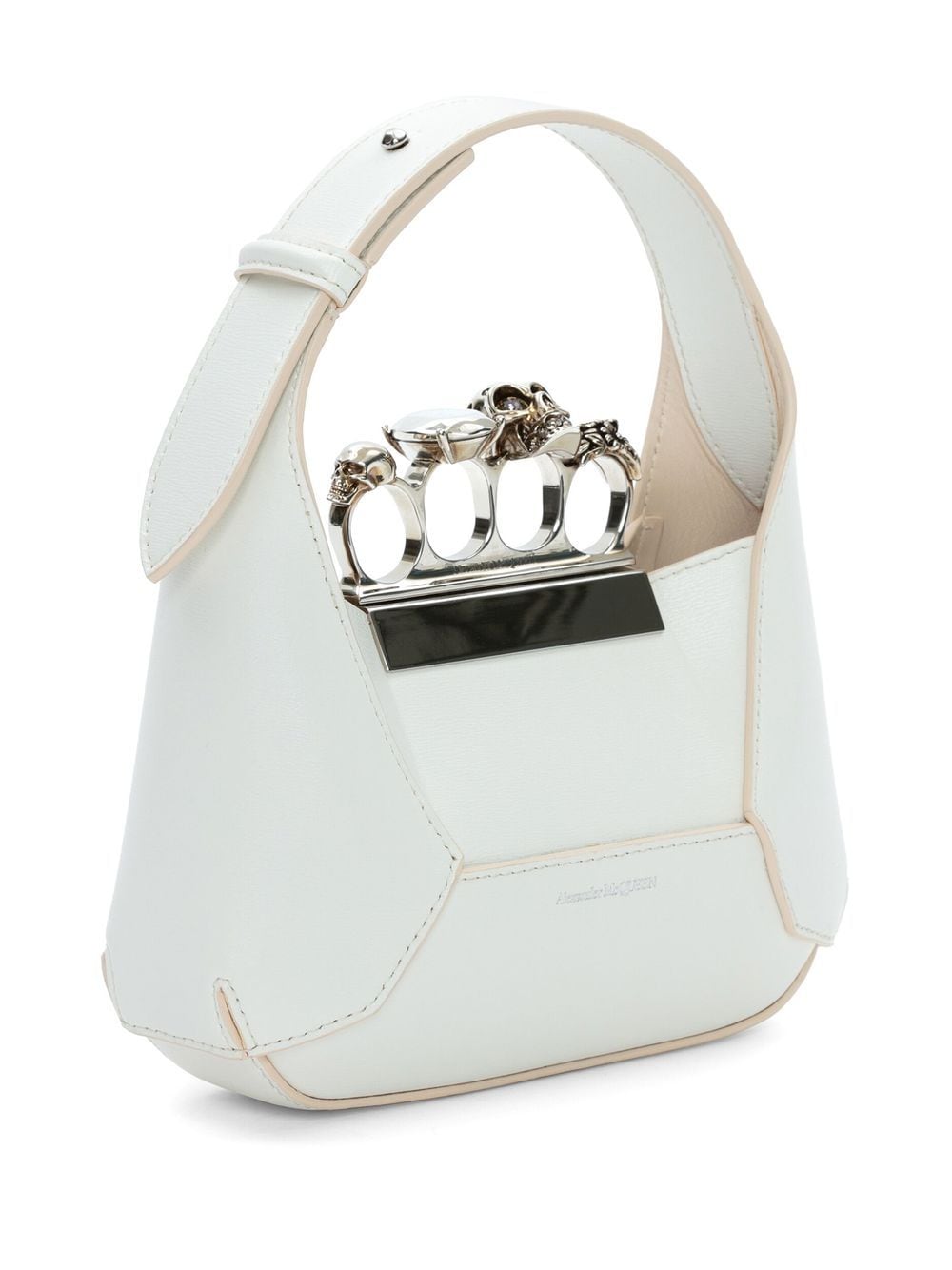 Alexander McQueen Jewelled Hobo leather mini bag