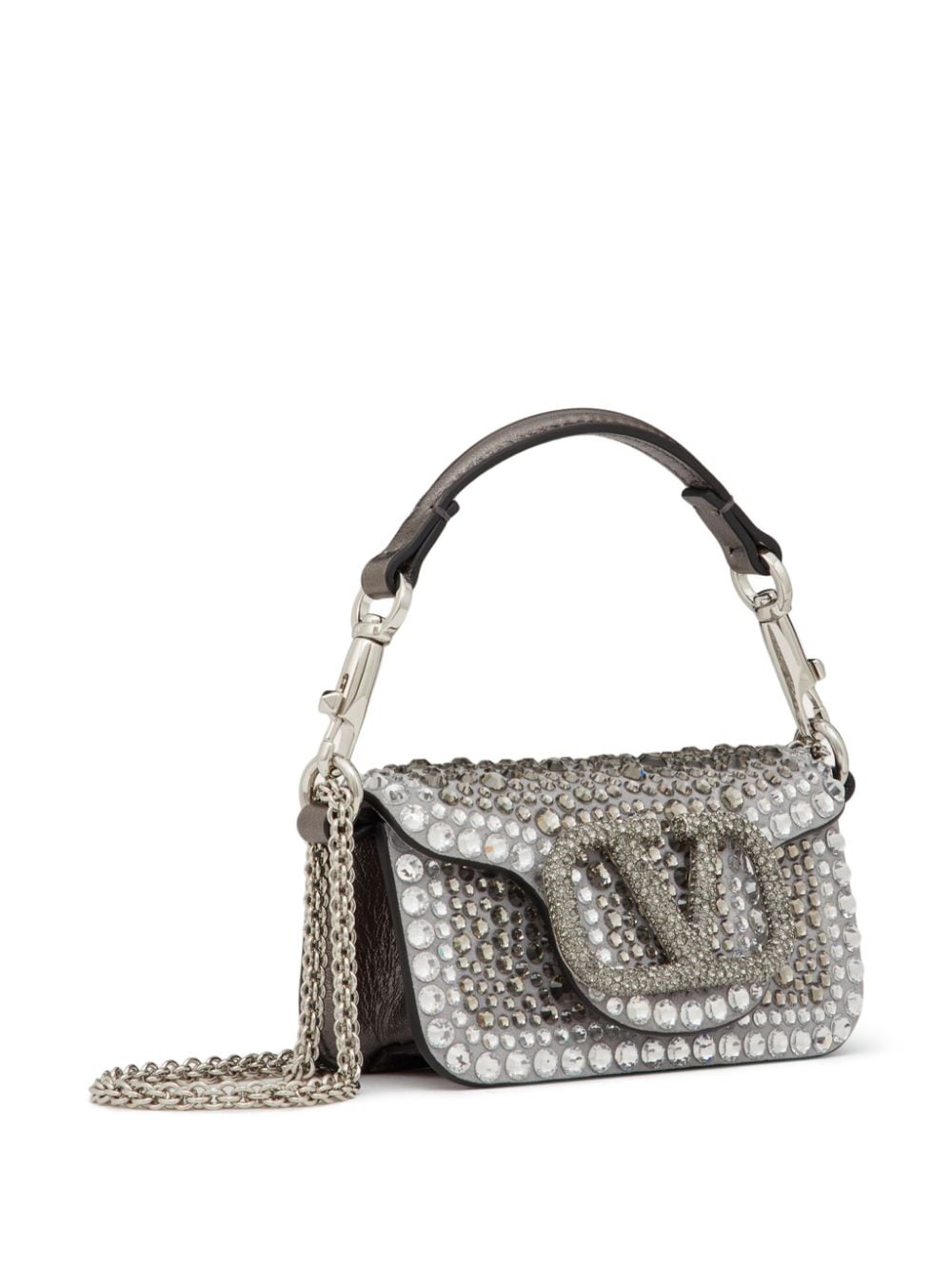 Valentino Garavani micro Locò rhinestone-embellished chain bag