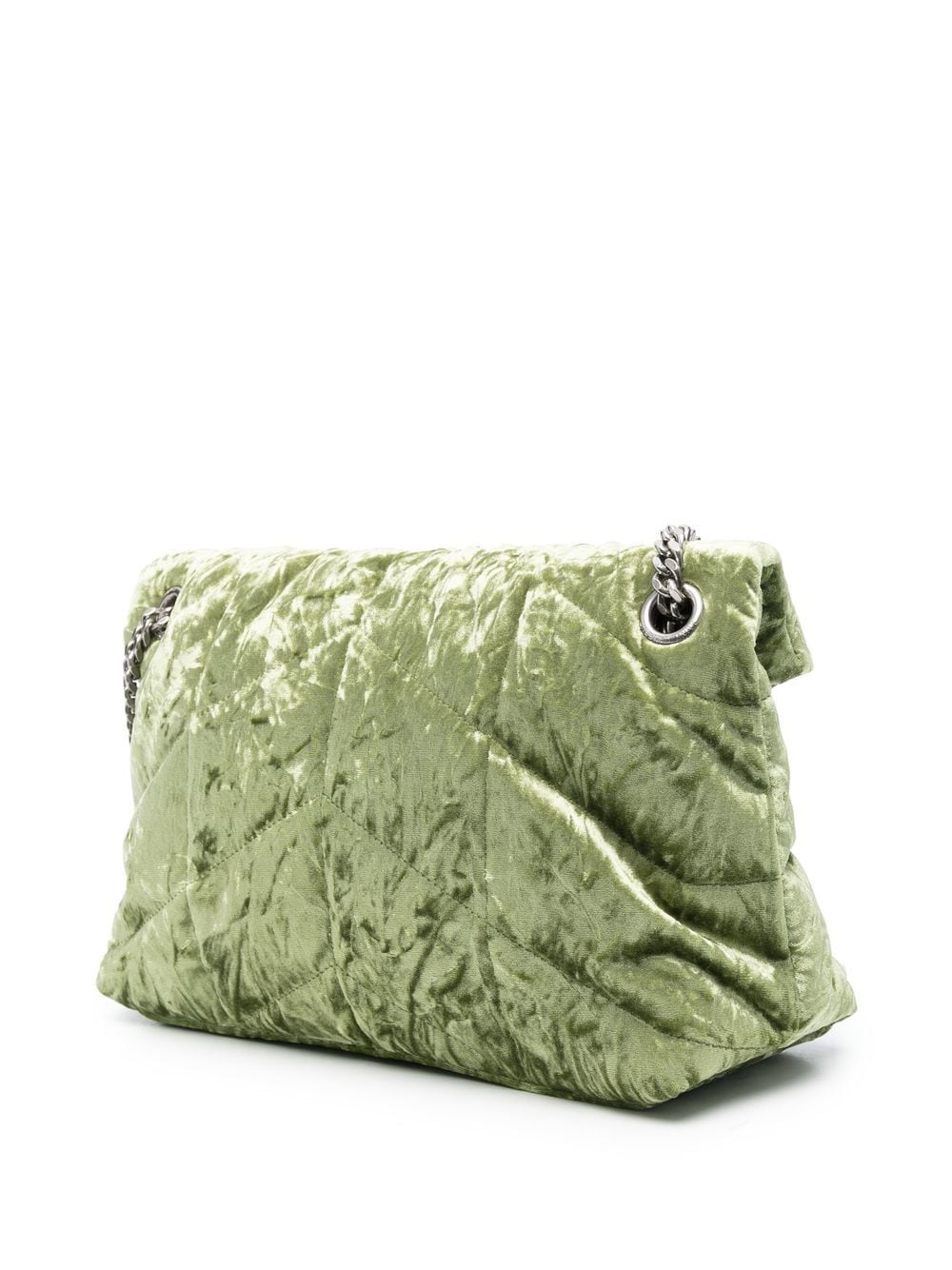 Saint Laurent small Puffer velvet shoulder bag