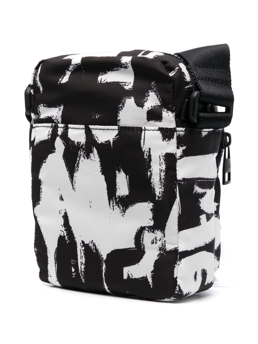 Alexander McQueen Graffiti-print mini messenger bag