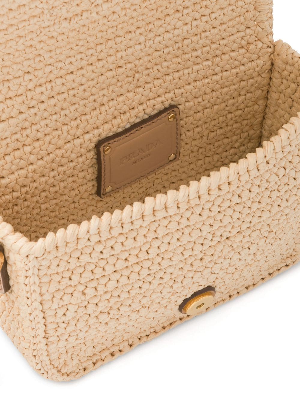 Pra*a raffia shoulder bag