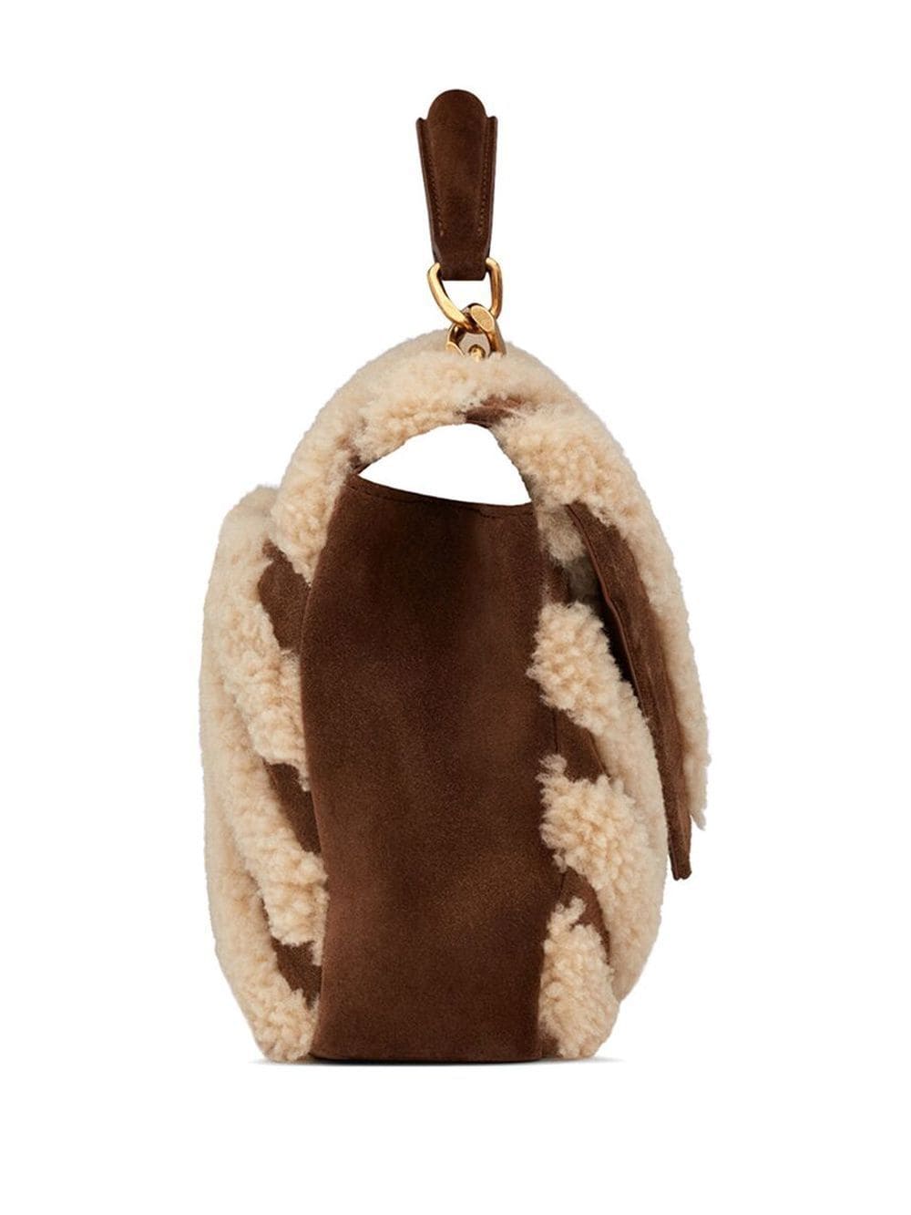 Saint Laurent medium College shearling shoulder bag