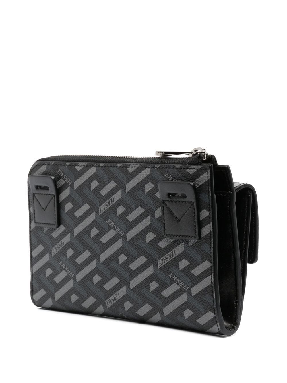 Versace monogram-pattern messenger bag