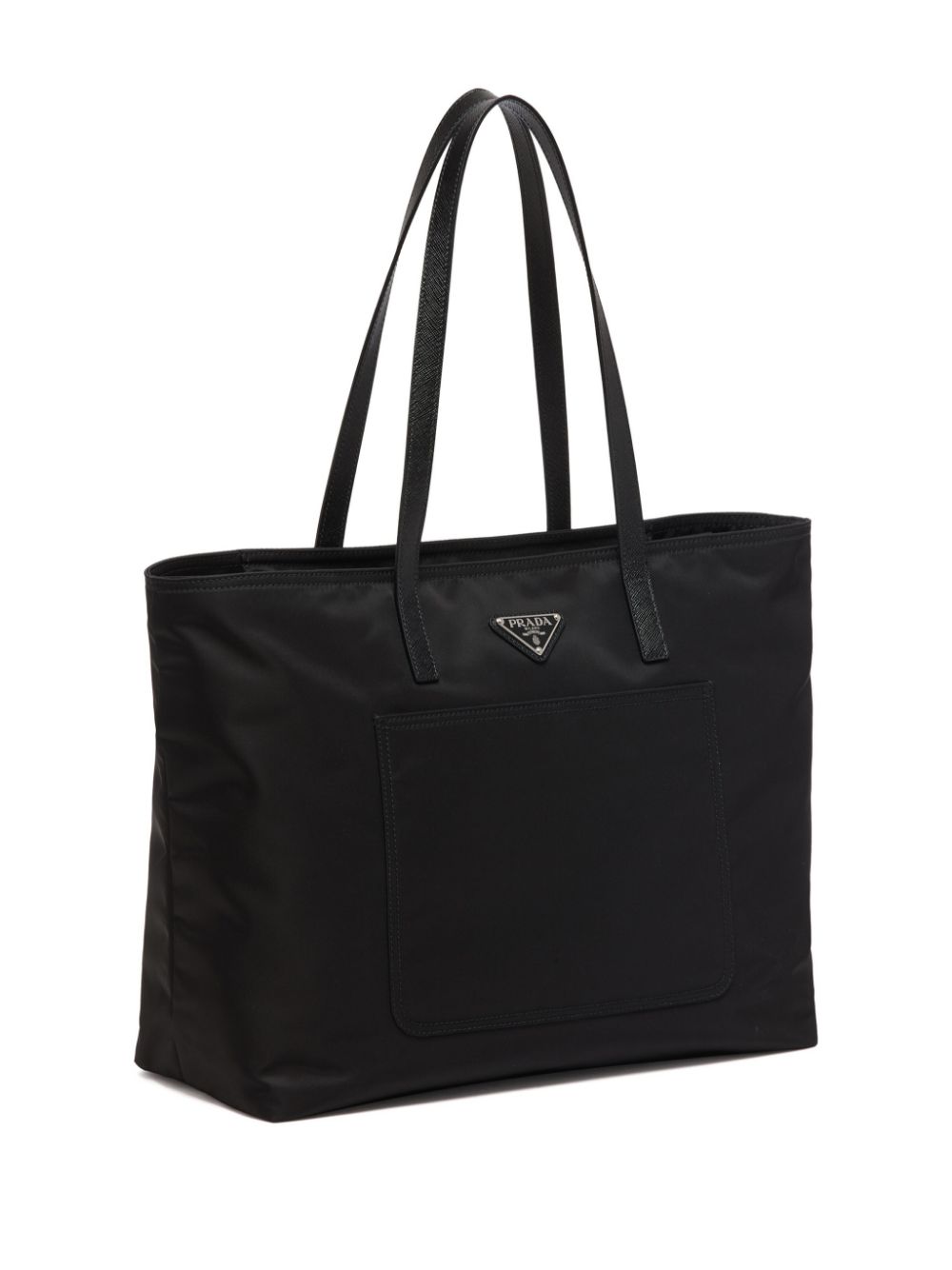 Pra*a re-nylon embroidered tote bag