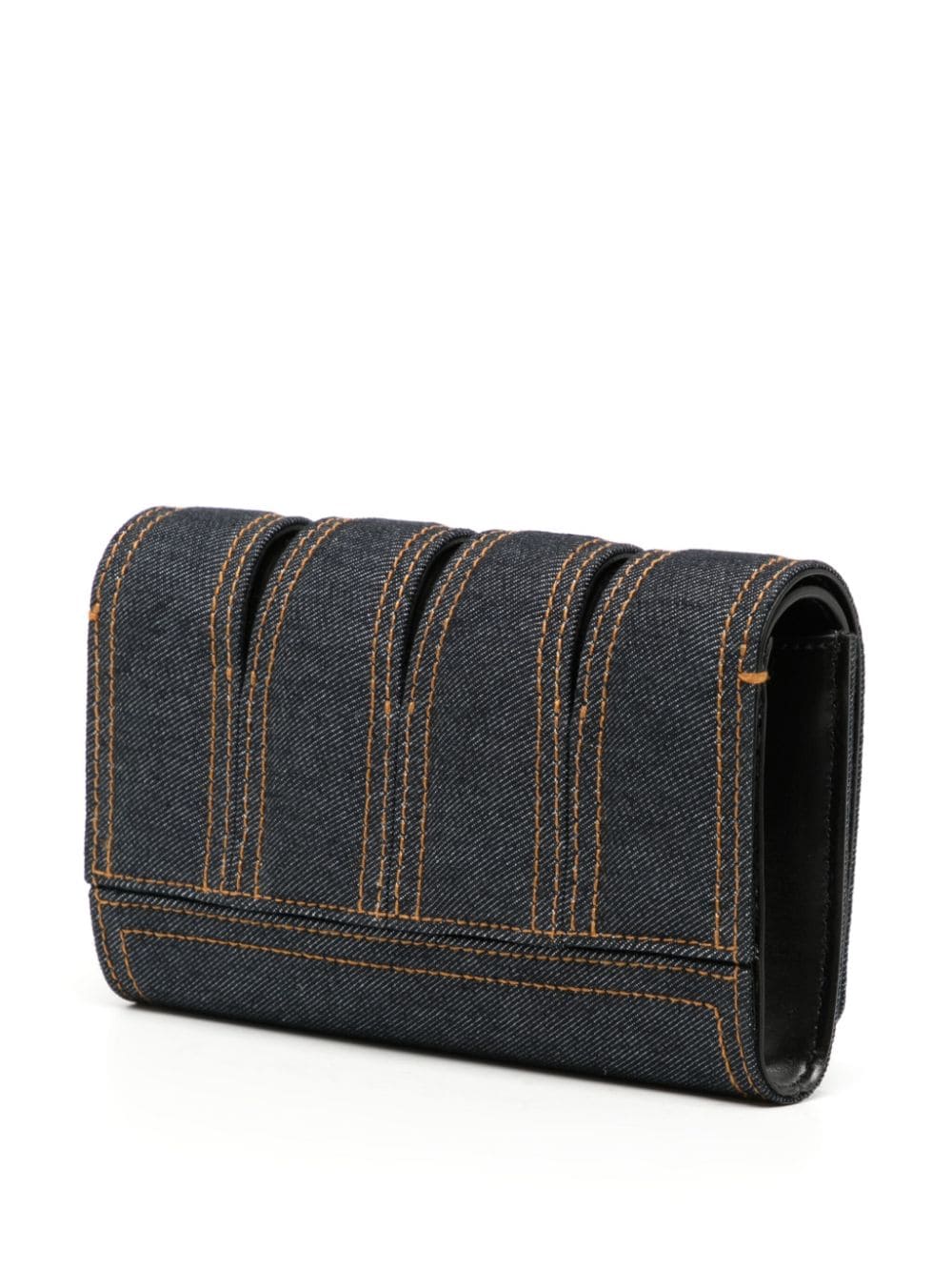 Alexander McQueen Slash denim clutch bag