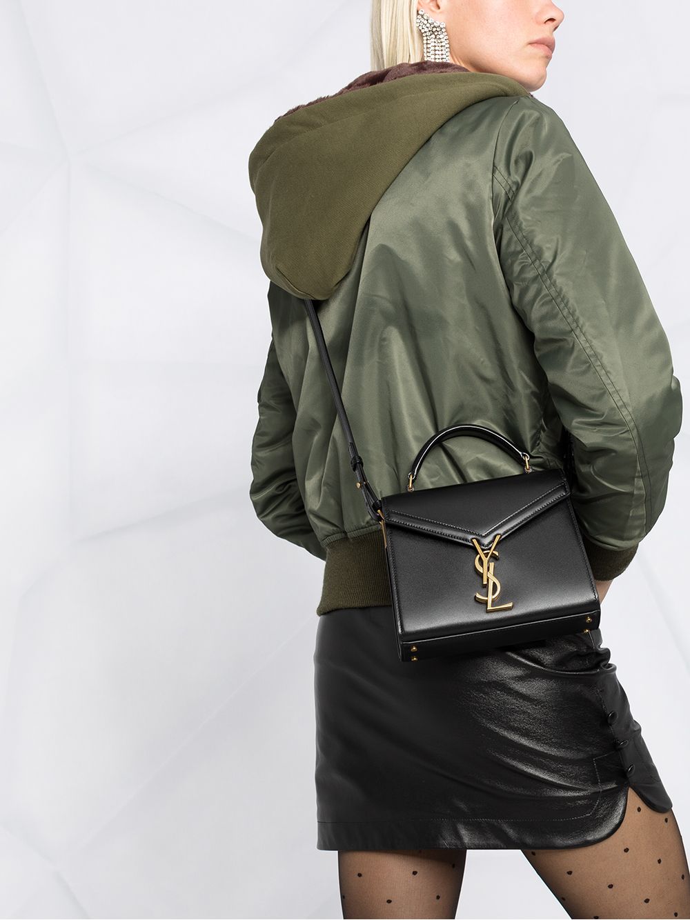 Saint Laurent mini Cassandra monogram tote bag