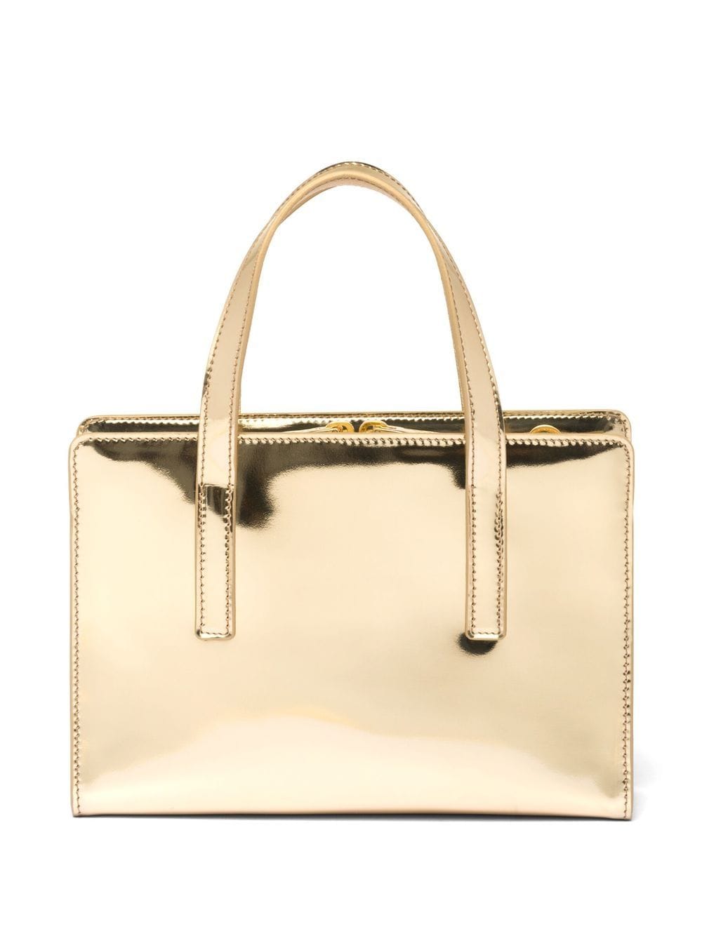 Pra*a re-edition 1995 metallic tote bag