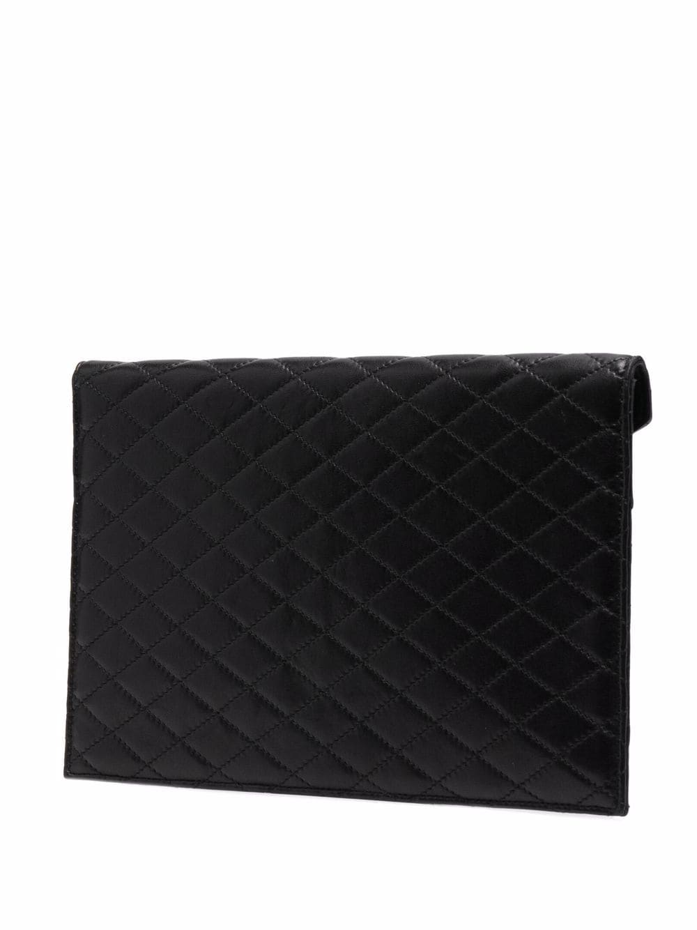 Saint Laurent Gaby quilted envelope clutch bag