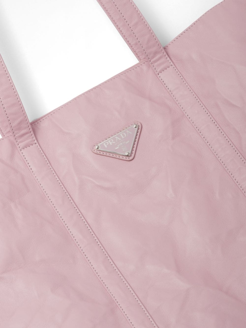 Pra*a medium crinkled tote bag