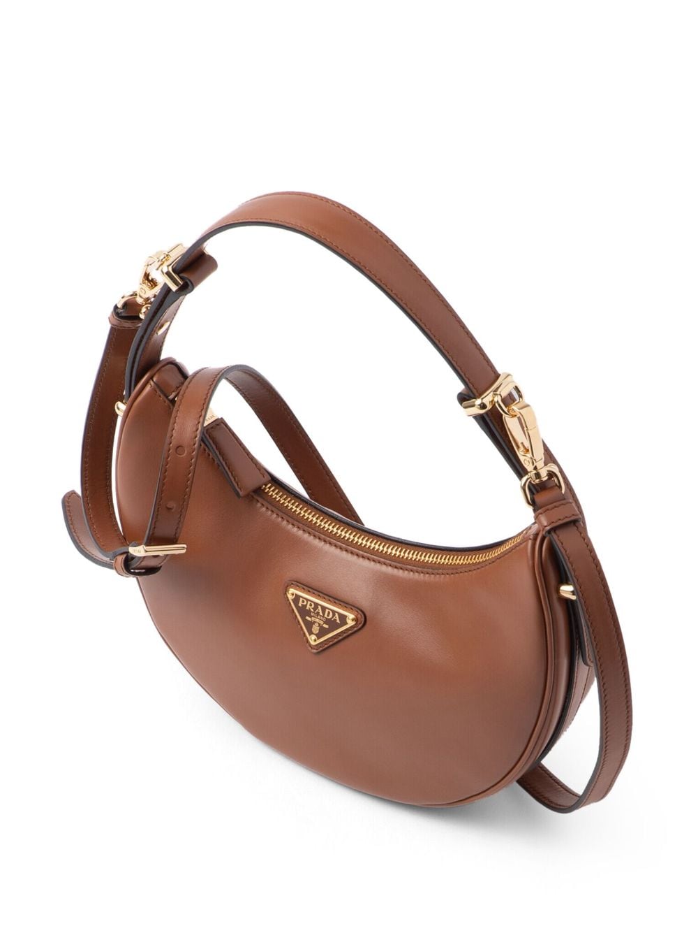 Pra*a arqué leather shoulder bag