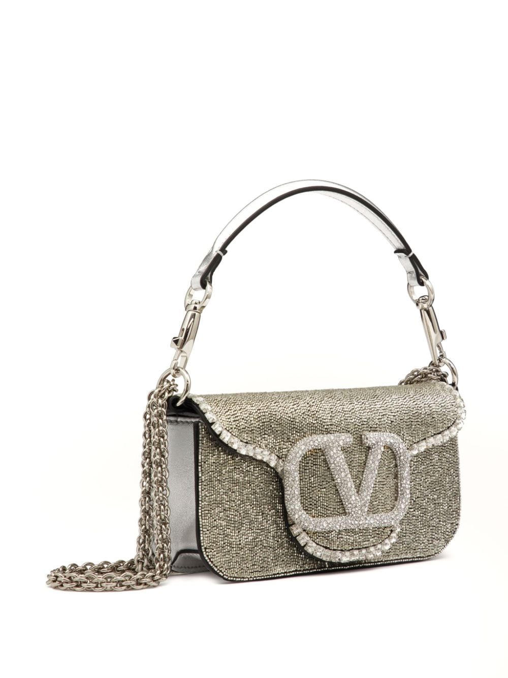 Valentino Garavani small Locò embroidered shoulder bag