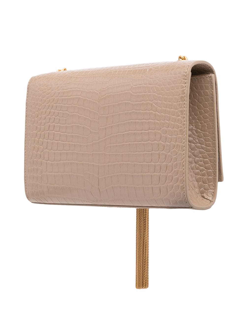 Saint Laurent small Kate croc-effect crossbody bag