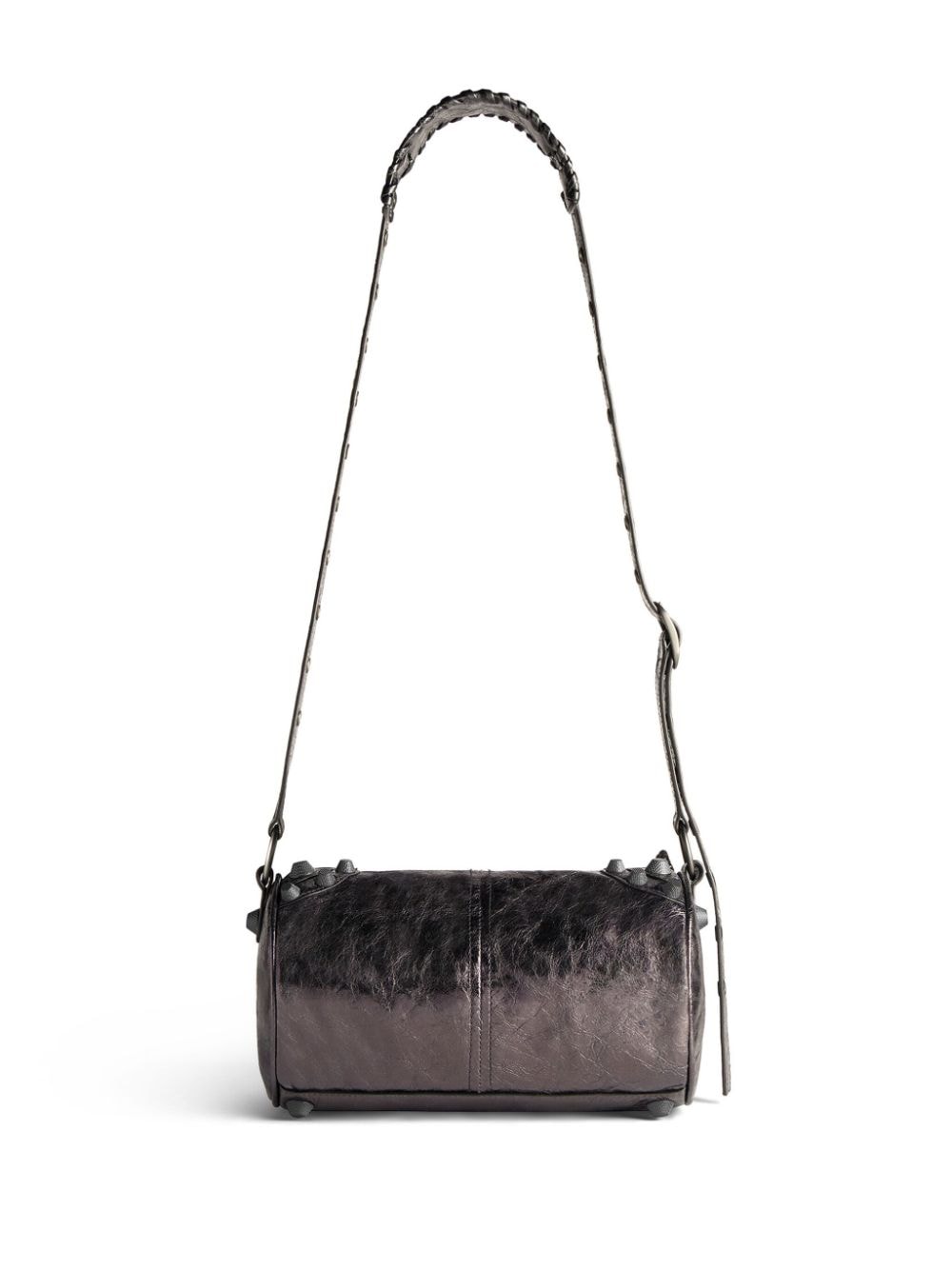 Ba*len*cia*ga le cagole metallic-finish shoulder bag