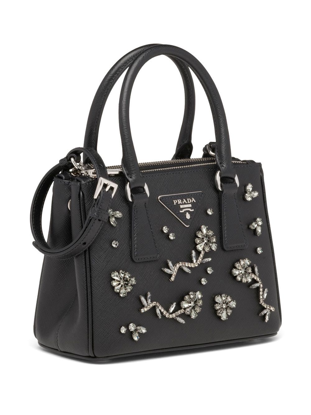 Pra*a galleria crystal-embellished mini bag