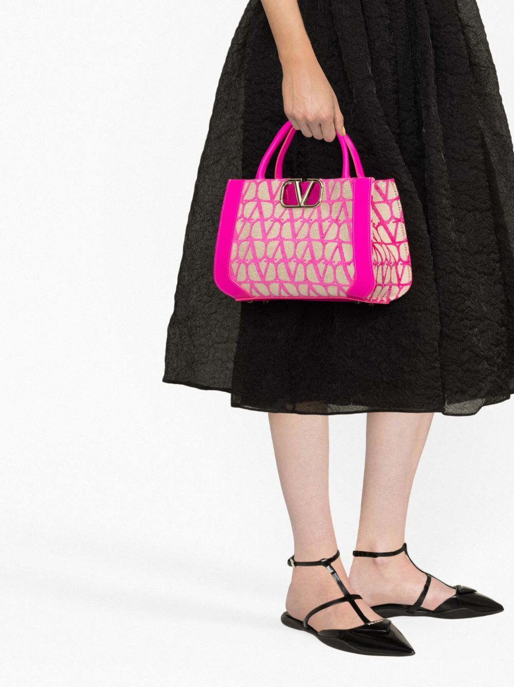 Valentino Garavani small Toile Iconographe VLogo tote bag