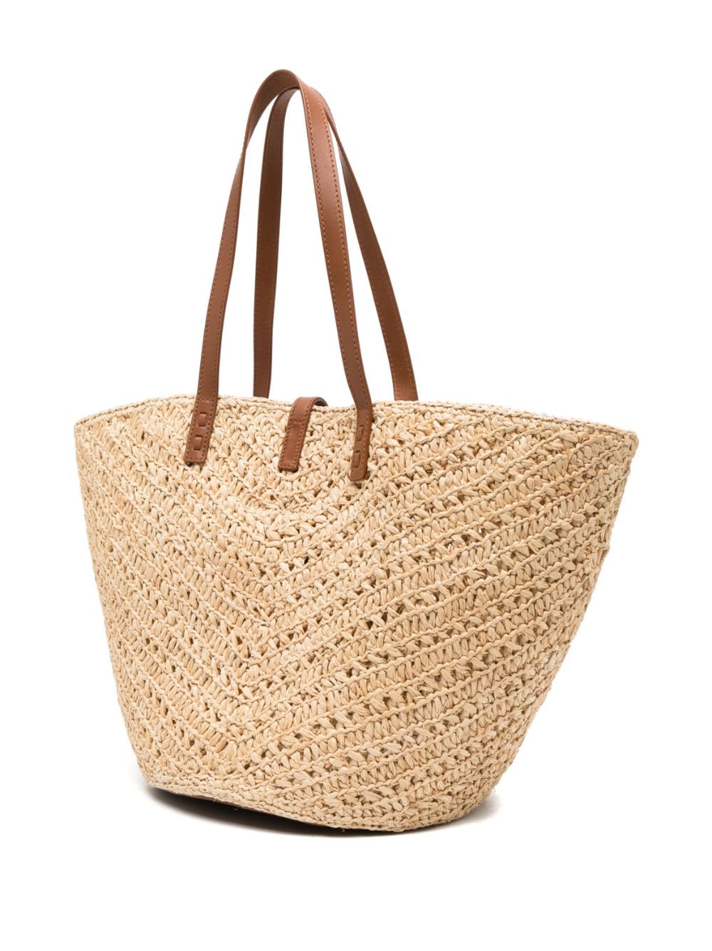 Saint Laurent medium Panier raffia tote bag
