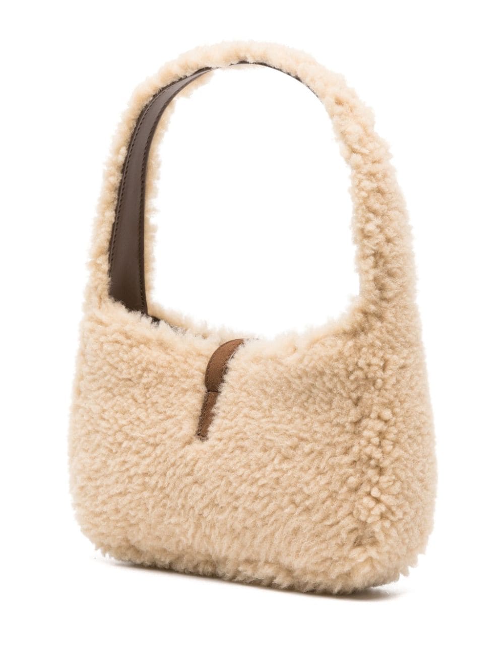 Saint Laurent mini Le 5 à 7 shearling tote bag