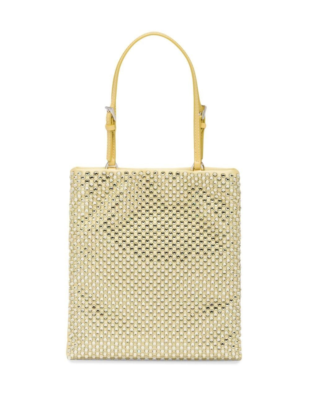 Pra*a crystal-embellished satin handbag