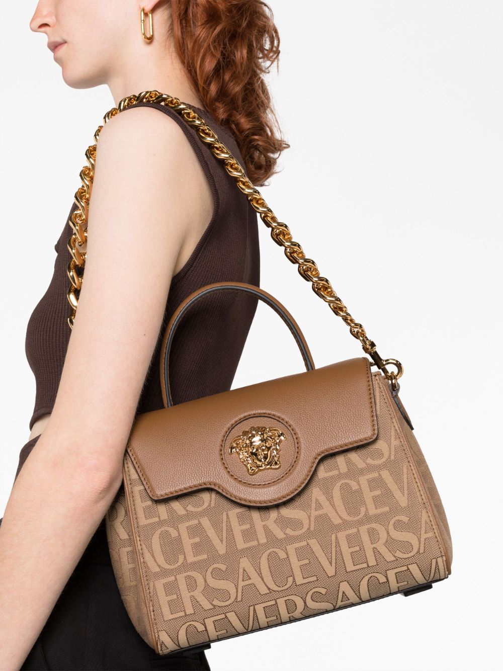 Versace medium La Medusa logo-plaque tote bag