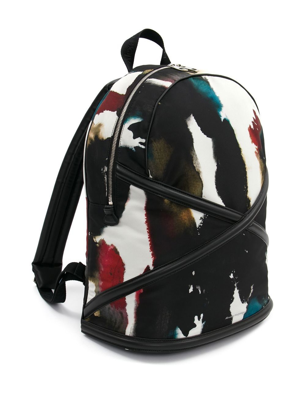Alexander McQueen abstract-print backpack