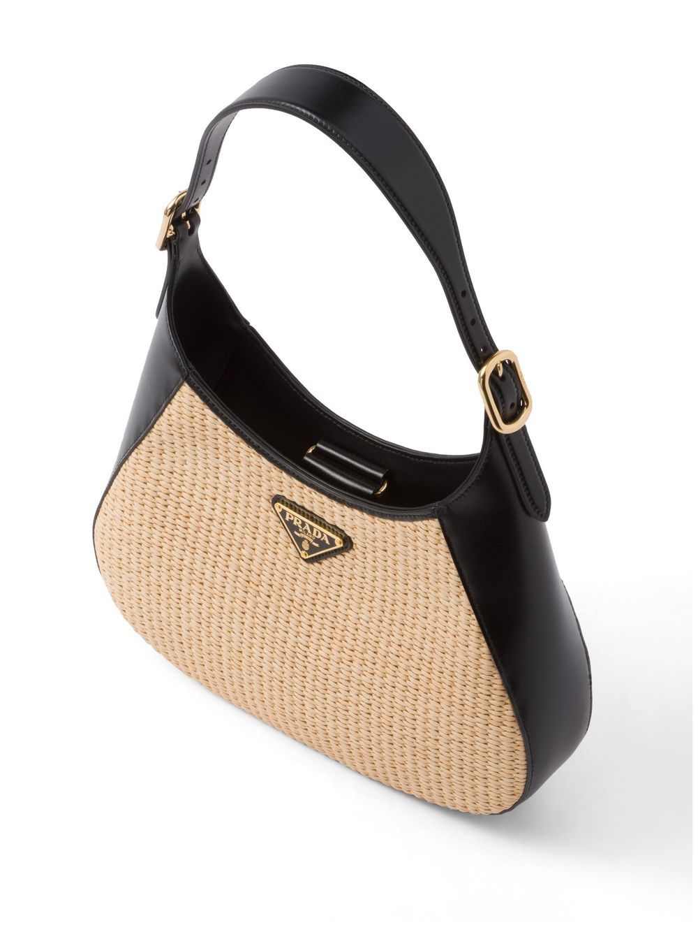 Pra*a triangle-logo shoulder bag
