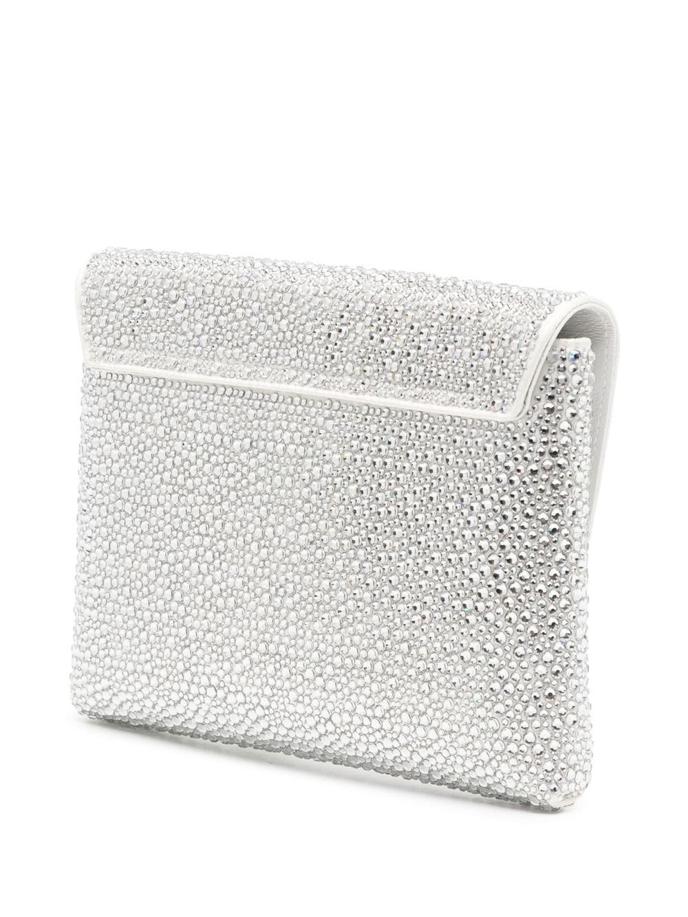 Versace La Medusa crystal envelope clutch