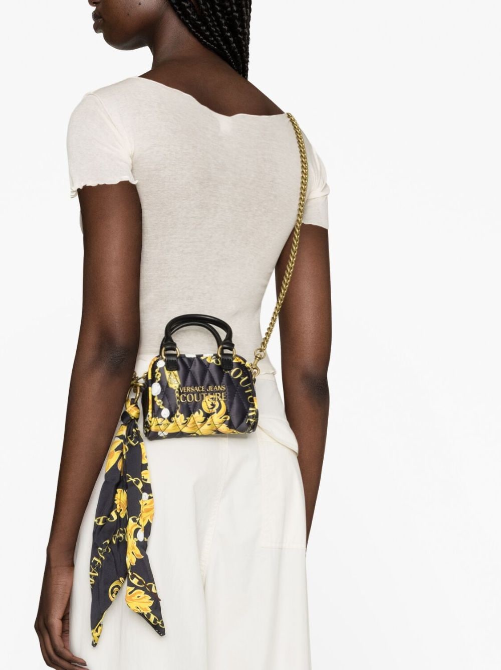 Versace Jeans Couture Couture Chain quilted mini bag