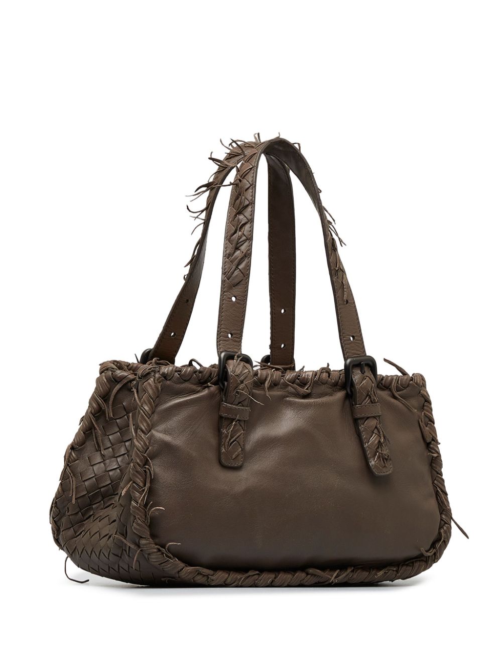 Bo*te*ga ve*ne*ta   2012-2022 intrecciato fringe tote bag