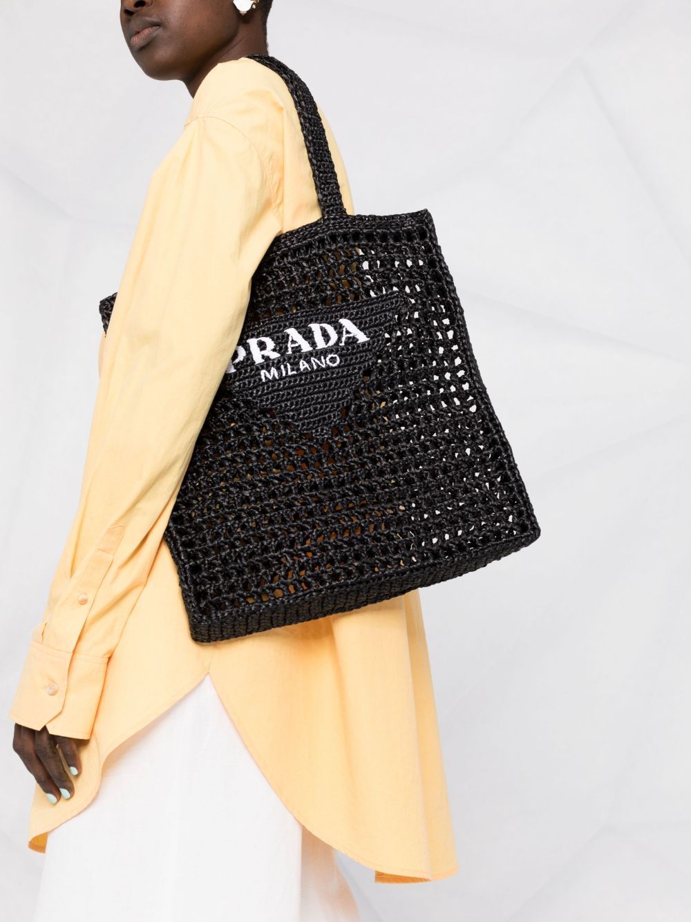 Pra*a re-edition 2005 padded leather shoulder bag