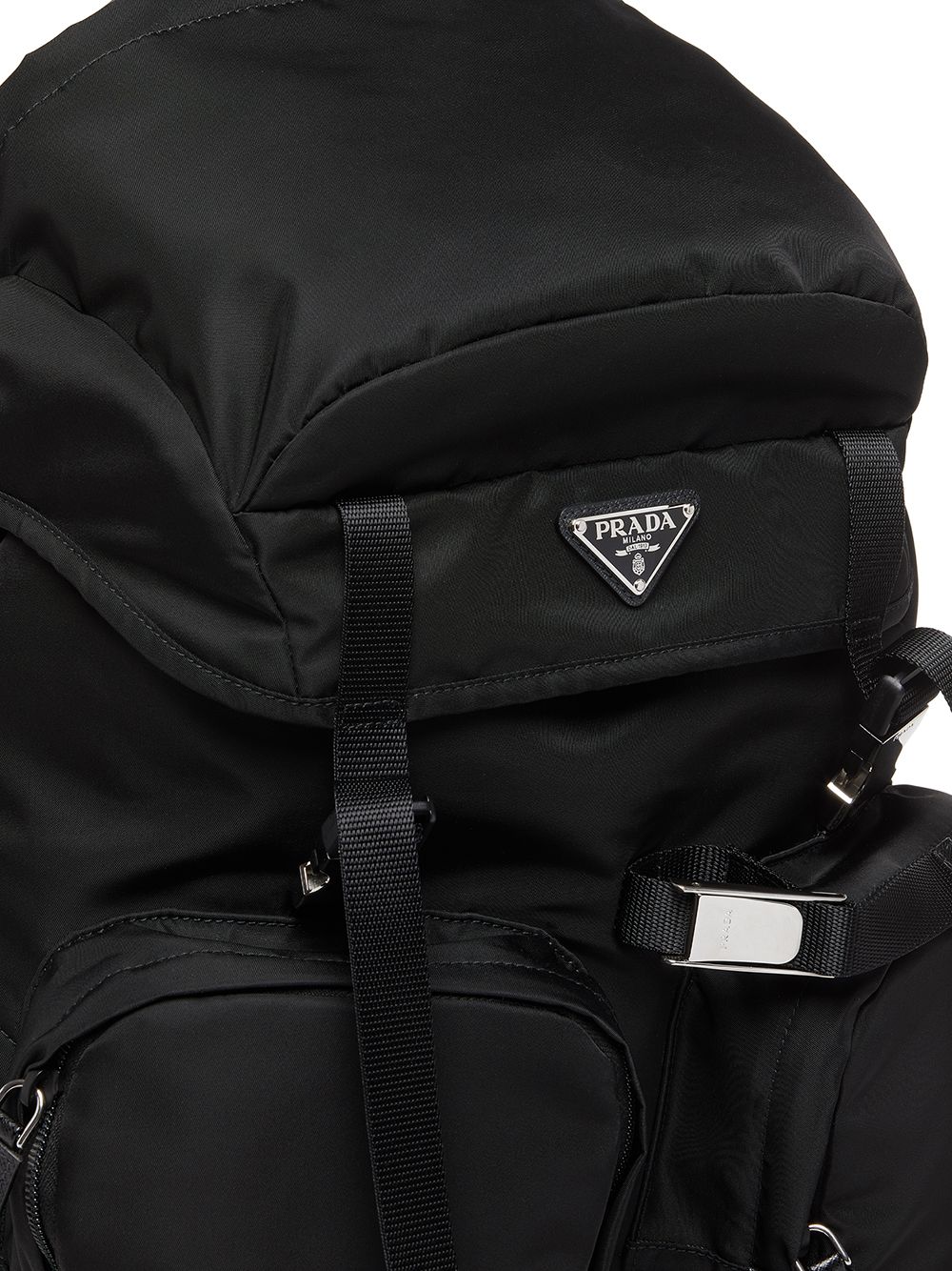 Pra*a re-nylon multi-pocket backpack