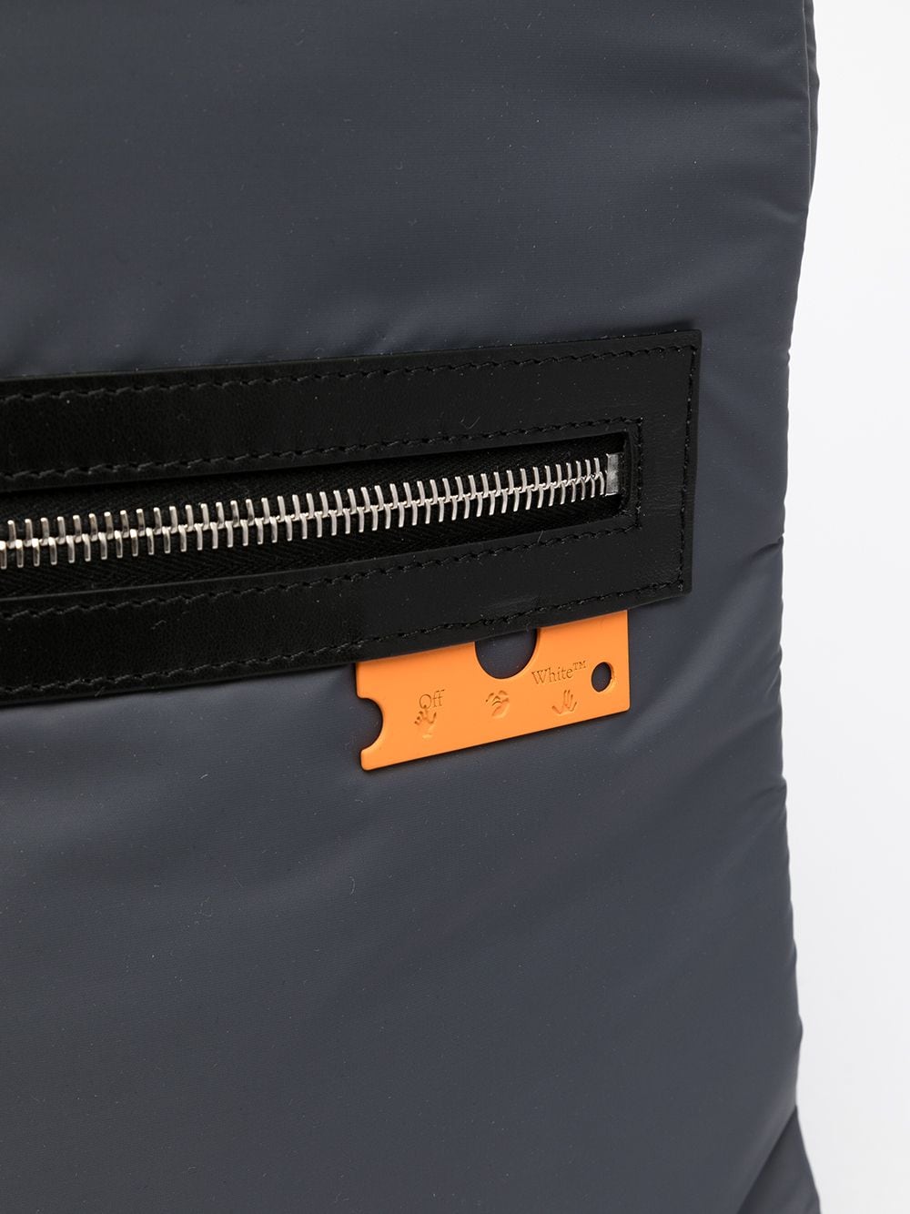 Off-White logo-patch zip-fastening backpack
