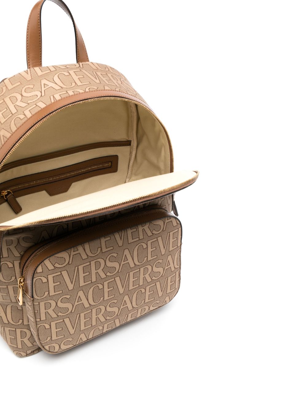 Versace logo-print backpack