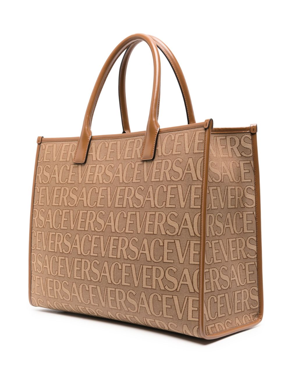 Versace large Versace Allover-jacquard tote bag