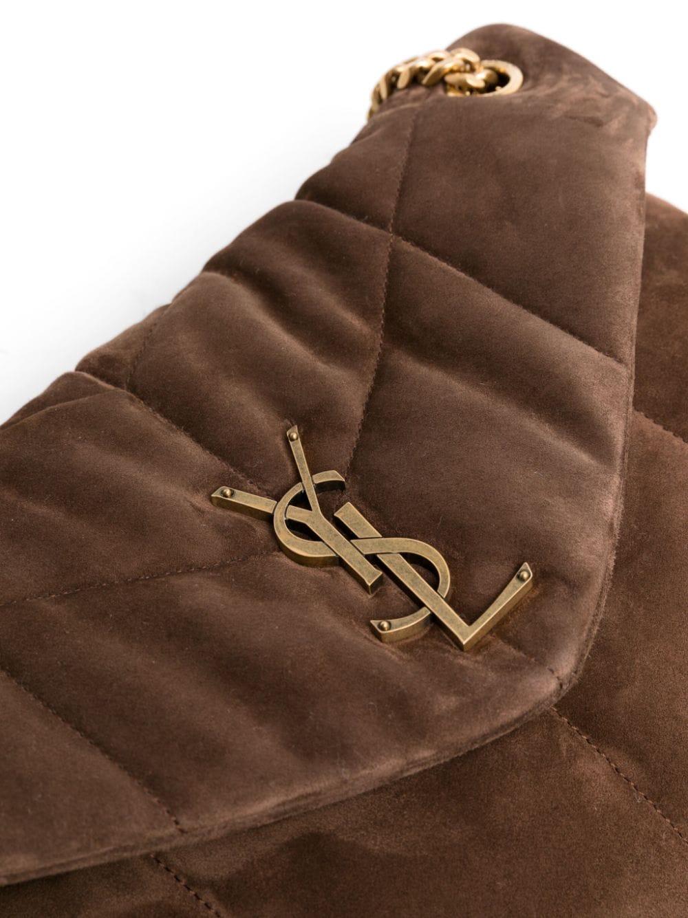 Saint Laurent Puffer logo-plaque shoulder bag