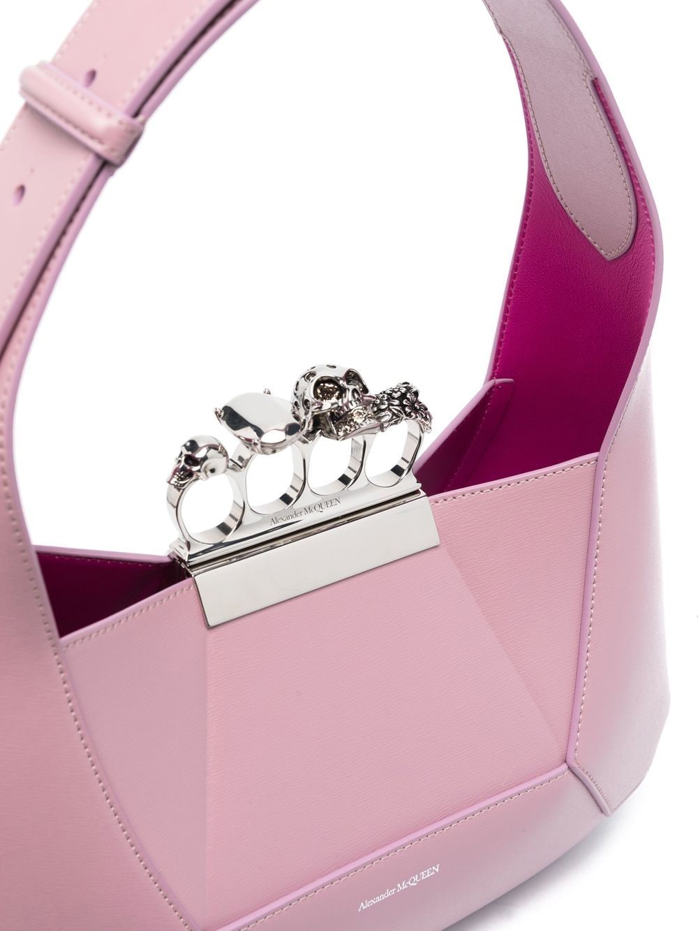 Alexander McQueen Jewelled Hobo leather tote bag