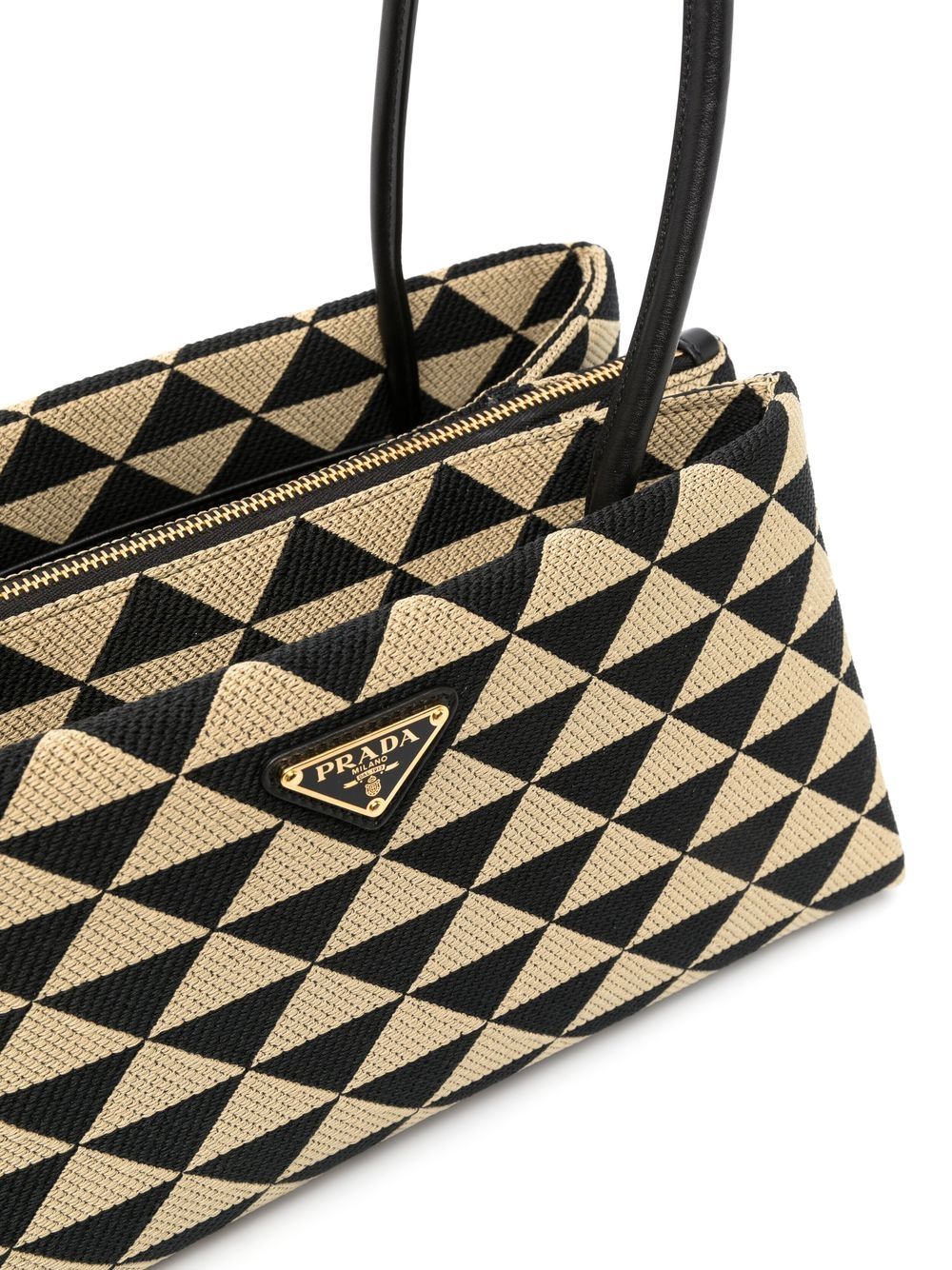 Pra*a symbole jacquard tote bag